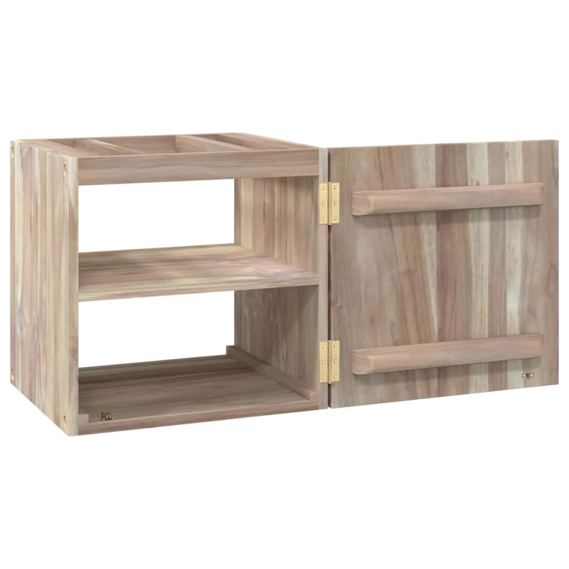 Wand-Badschrank 41x38x40 cm Massivholz Teak