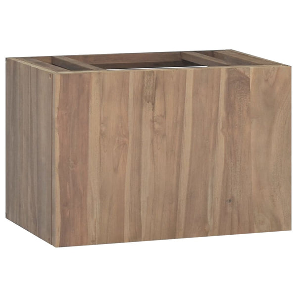 Wand-Badschrank 60x39x40 cm Massivholz Teak