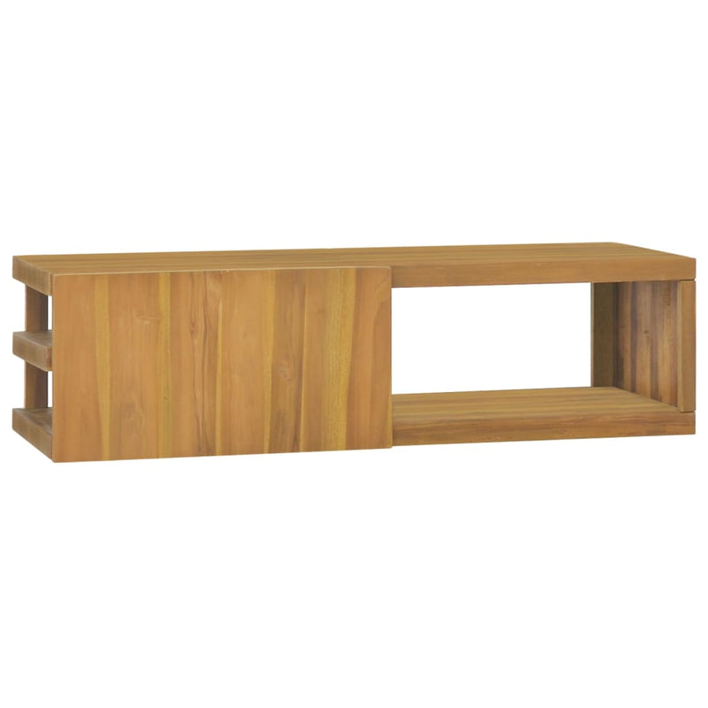 Wand-Badschrank 110x40x30 cm Massivholz Teak