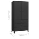 Industrial Kleiderschrank 90X50X180 Cm Metall