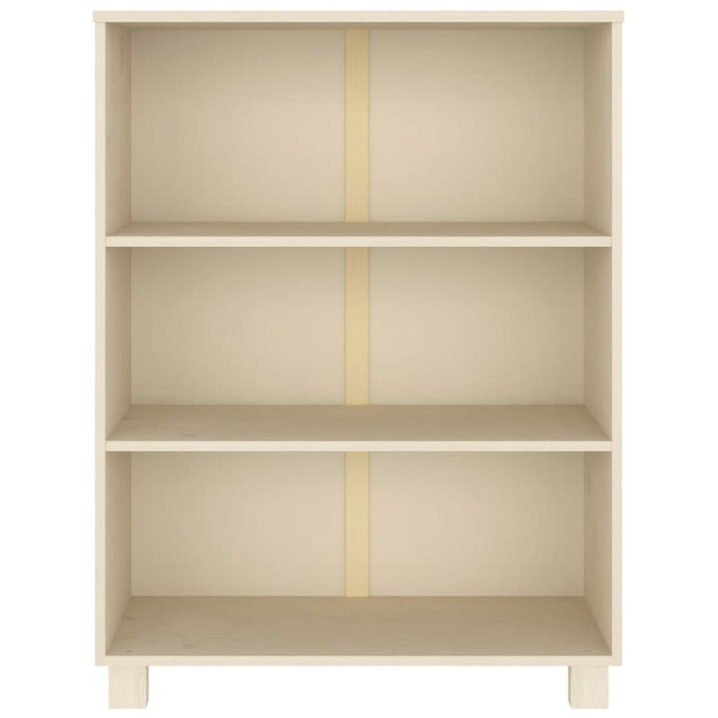 Bücherschrank HAMAR Honigbraun 85x35x112 cm Massivholz Kiefer