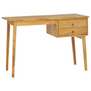Schreibtisch Mit 2 Schubladen 110X52X75 Cm Massivholz Teak