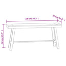 Bank 110 Cm Massivholz Teak