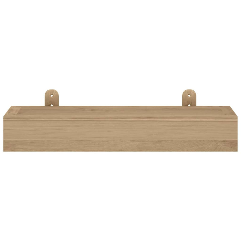 Wandregale 2 Stk. 40x15x4 cm Massivholz Teak