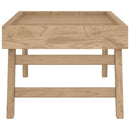 Klapptablett 55X35X25 Cm Massivholz Teak