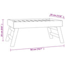 Klapptablett 55X35X25 Cm Massivholz Teak