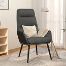 Relaxsessel Mit Hocker Stoff Und Kunstleder