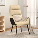 Relaxsessel Mit Hocker Stoff Und Kunstleder