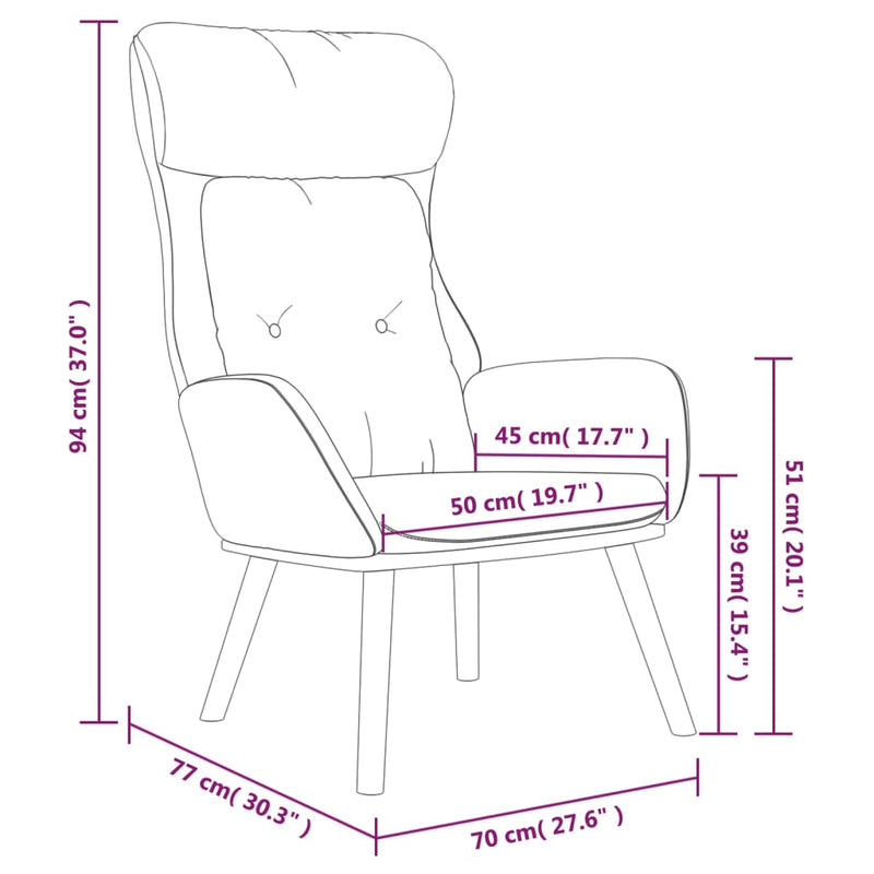 Relaxsessel Dunkelgrau Stoff und PVC