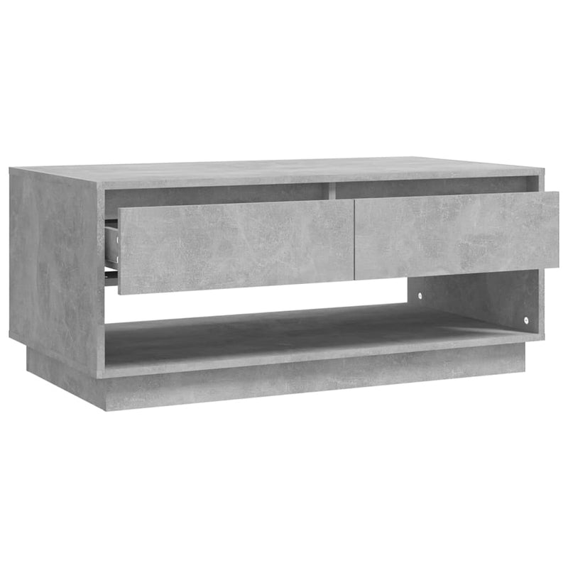 Couchtisch Betongrau 102,5x55x44 cm Holzwerkstoff