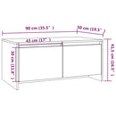 Couchtisch 90X50X41,5 Cm Holzwerkstoff