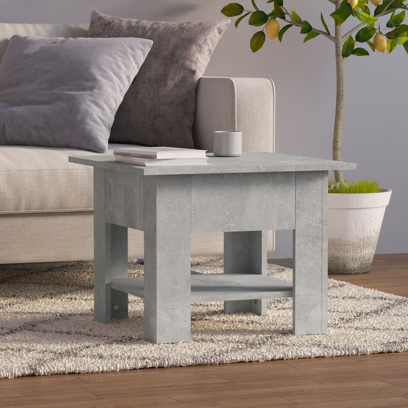 Couchtisch Betongrau 55x55x42 cm Holzwerkstoff