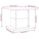 Couchtisch 55,5X55,5X40 Cm Holzwerkstoff