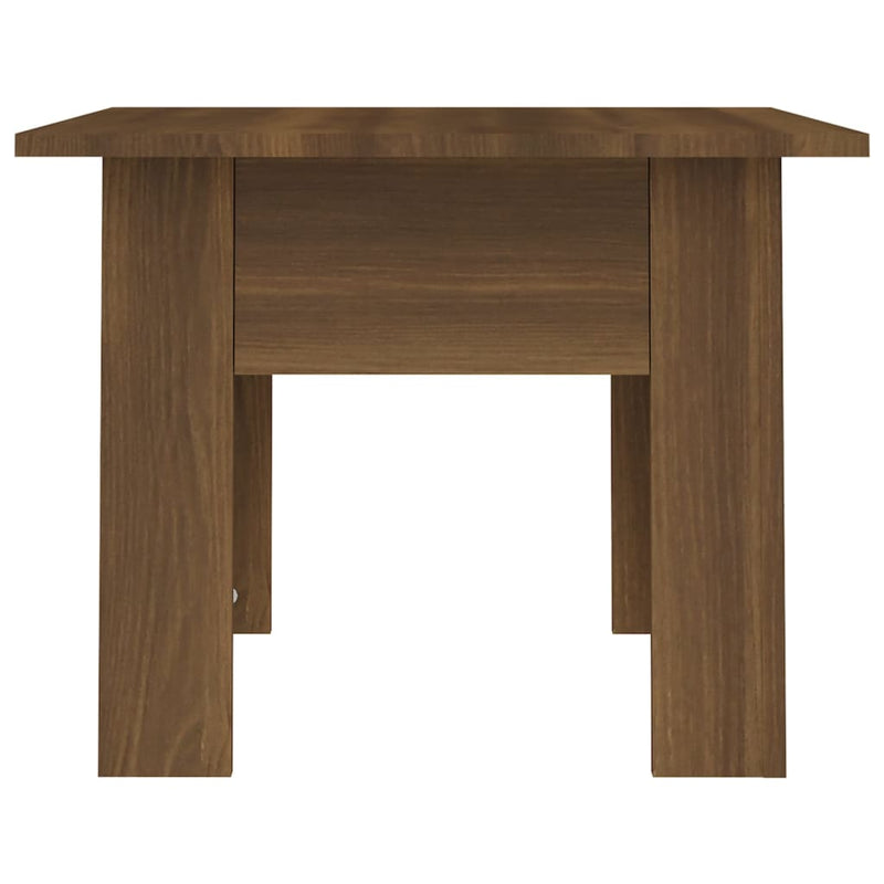 Couchtisch Braun Eichen-Optik 55x55x42 cm Holzwerkstoff