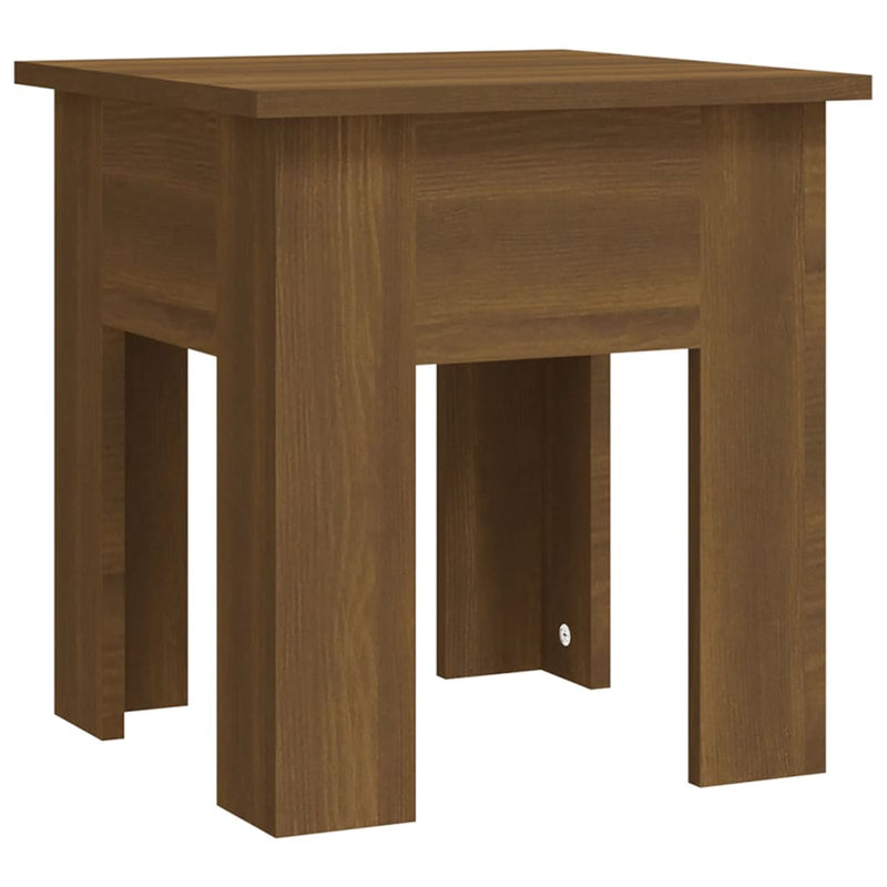 Couchtisch Braun Eichen-Optik 40x40x42 cm Holzwerkstoff