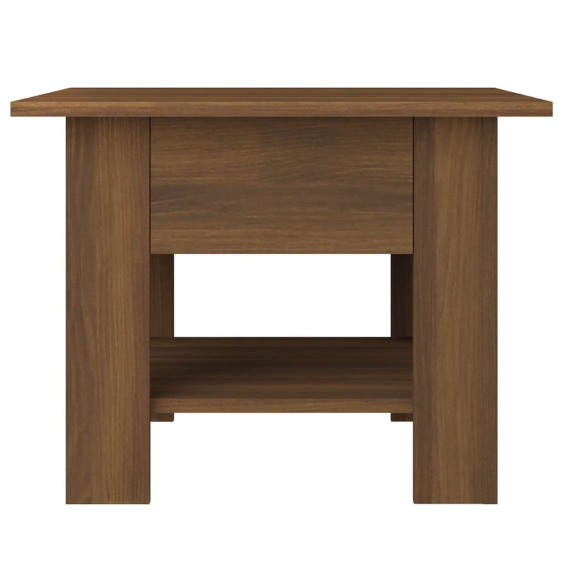 Couchtisch Braun Eichen-Optik 55x55x42 cm Holzwerkstoff