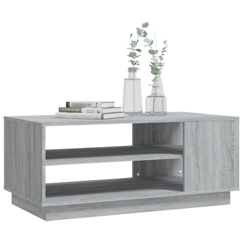 Couchtisch Grau Sonoma 102x55x43 cm Holzwerkstoff