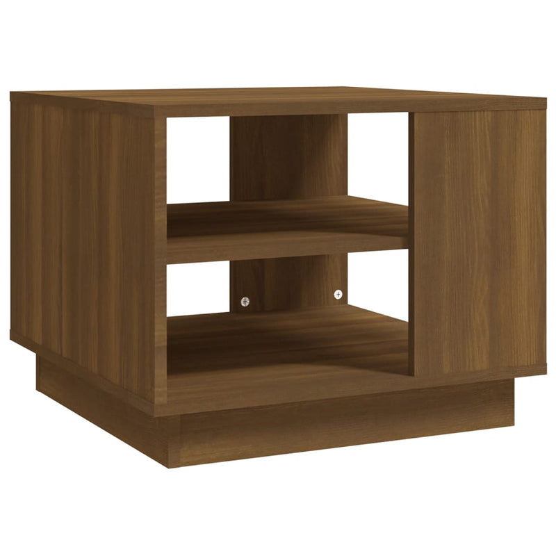 Couchtisch Braun Eichen-Optik 55x55x43 cm Holzwerkstoff