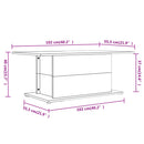Couchtisch 102X55,5X40 Cm Holzwerkstoff