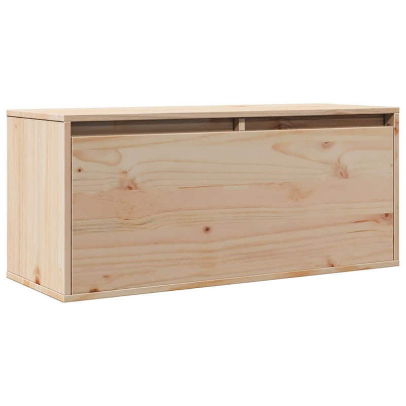 Wandschrank 80x30x35 cm Massivholz Kiefer