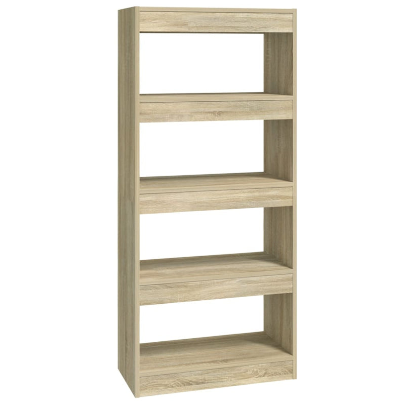 Bücherregal/Raumteiler Sonoma-Eiche 60x30x135 cm Holzwerkstoff