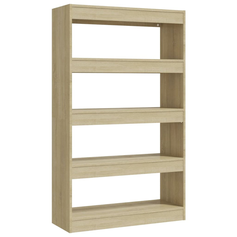 Bücherregal/Raumteiler Sonoma-Eiche 80x30x135 cm Holzwerkstoff