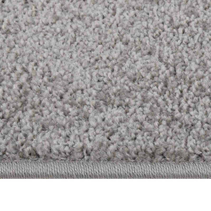 Teppich Kurzflor 160x230 cm Grau