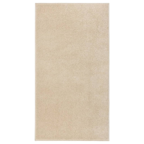 Teppich Kurzflor 80x150 cm Beige