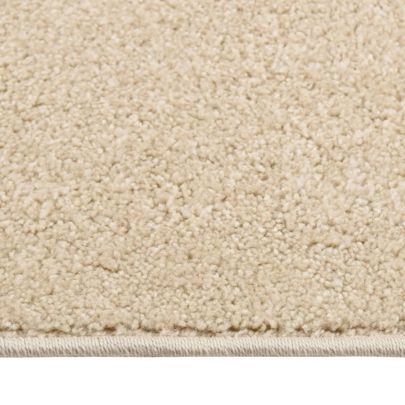 Teppich Kurzflor 80x150 cm Beige