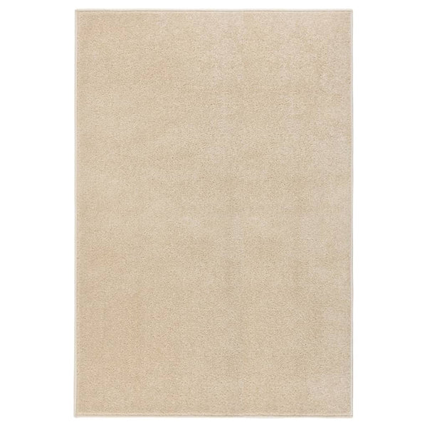 Teppich Kurzflor 160x230 cm Beige