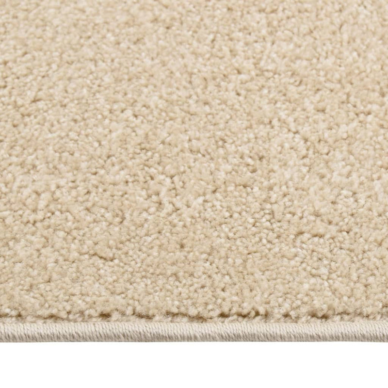 Teppich Kurzflor 160x230 cm Beige