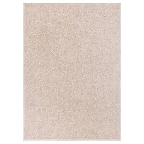 Teppich Kurzflor 240x340 cm Dunkelbeige