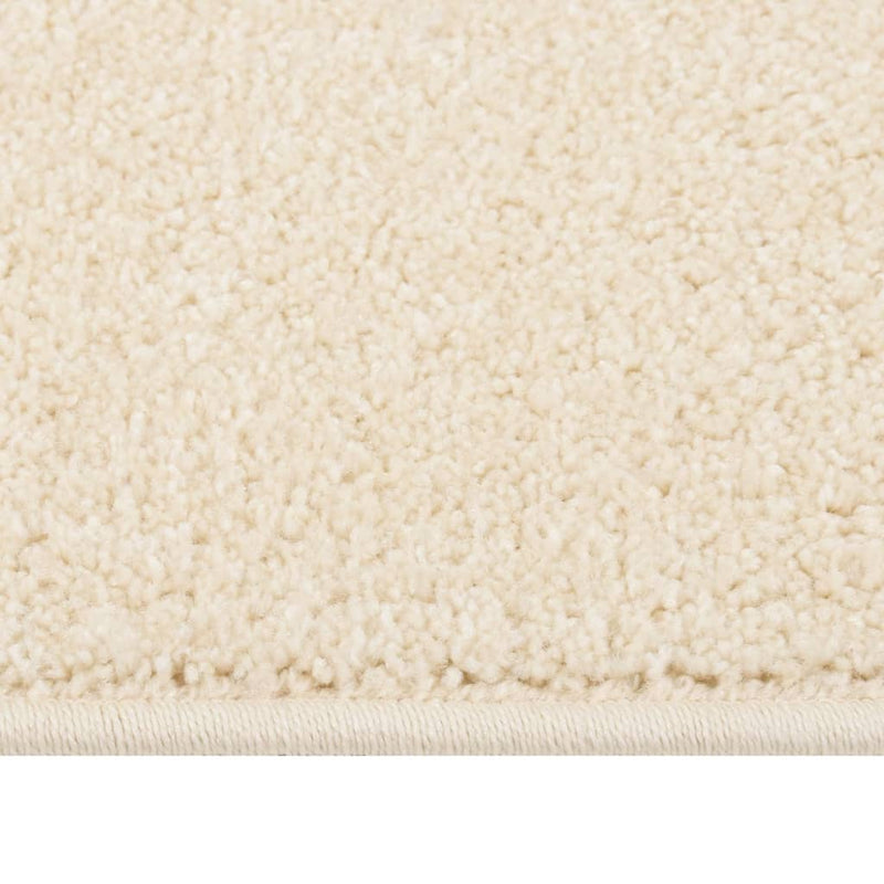 Teppich Kurzflor 160x230 cm Creme