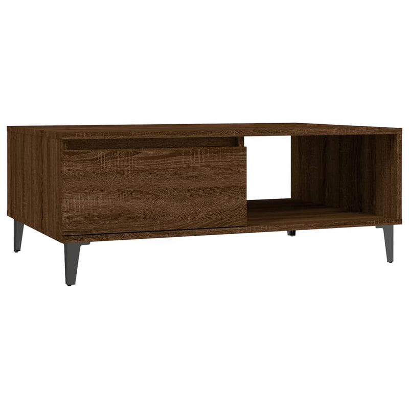 Couchtisch Braun Eichen-Optik 90x60x35 cm Holzwerkstoff