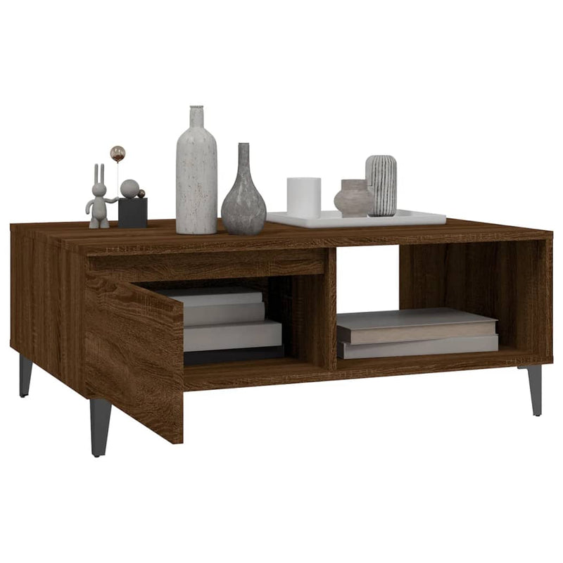 Couchtisch Braun Eichen-Optik 90x60x35 cm Holzwerkstoff