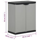 Mülltonnenbox Grau Und Schwarz 68X40X85 Cm Pp