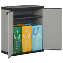 Mülltonnenbox Grau Und Schwarz 68X40X85 Cm Pp