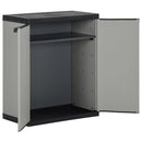 Mülltonnenbox Grau Und Schwarz 68X40X85 Cm Pp