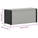 Mülltonnenbox Grau 85X34X40 Cm