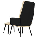 Relaxsessel Mit Hocker Stoff Und Kunstleder