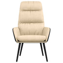 Relaxsessel Mit Hocker Stoff Und Kunstleder
