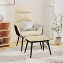 Relaxsessel Mit Hocker Stoff Und Kunstleder
