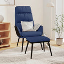 Relaxsessel Mit Hocker Stoff Und Kunstleder