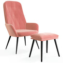 Relaxsessel Mit Hocker Samt