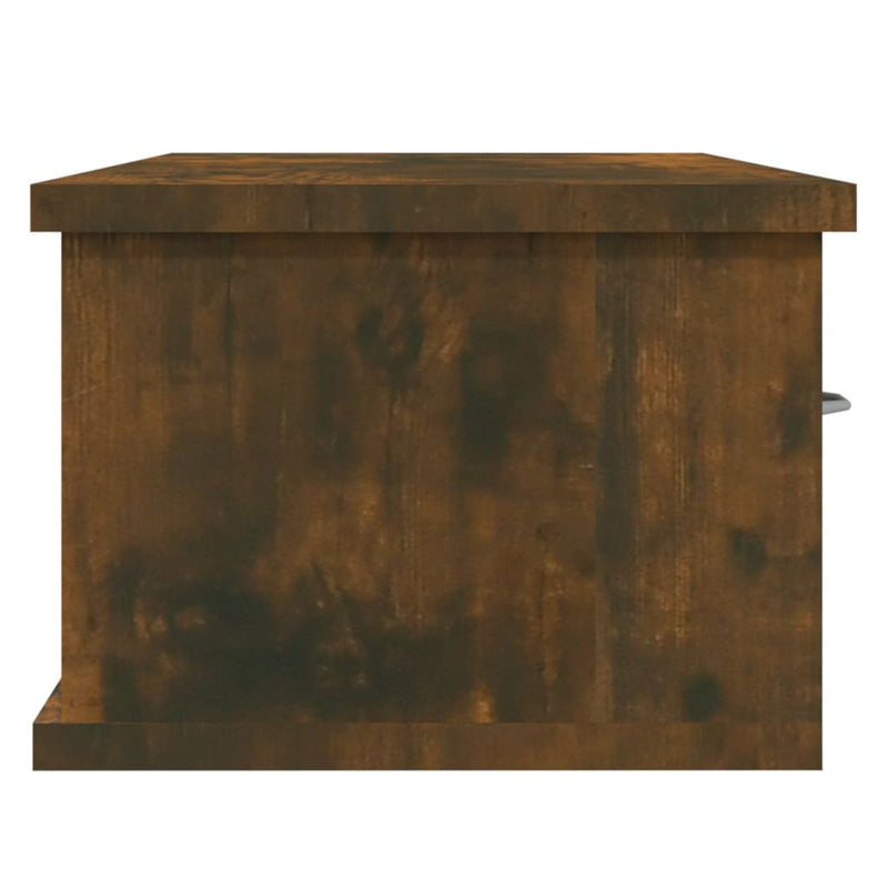 Wandschrank Räuchereiche 88x26x18,5 cm Holzwerkstoff