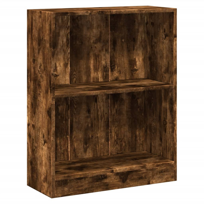 Bücherregal Räuchereiche 60x24x76 cm Holzwerkstoff