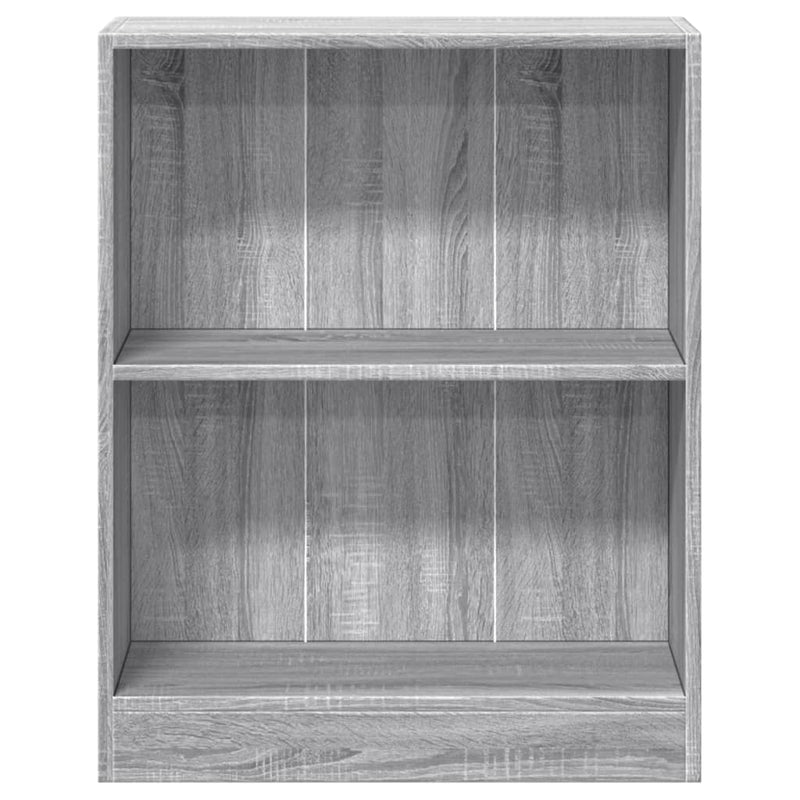 Bücherregal Grau Sonoma 60x24x76 cm Holzwerkstoff