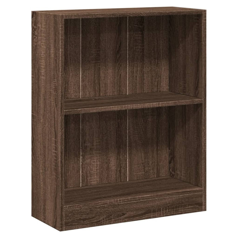 Bücherregal Braun Eichen-Optik 60x24x76 cm Holzwerkstoff