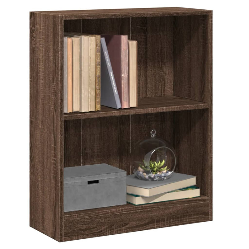 Bücherregal Braun Eichen-Optik 60x24x76 cm Holzwerkstoff