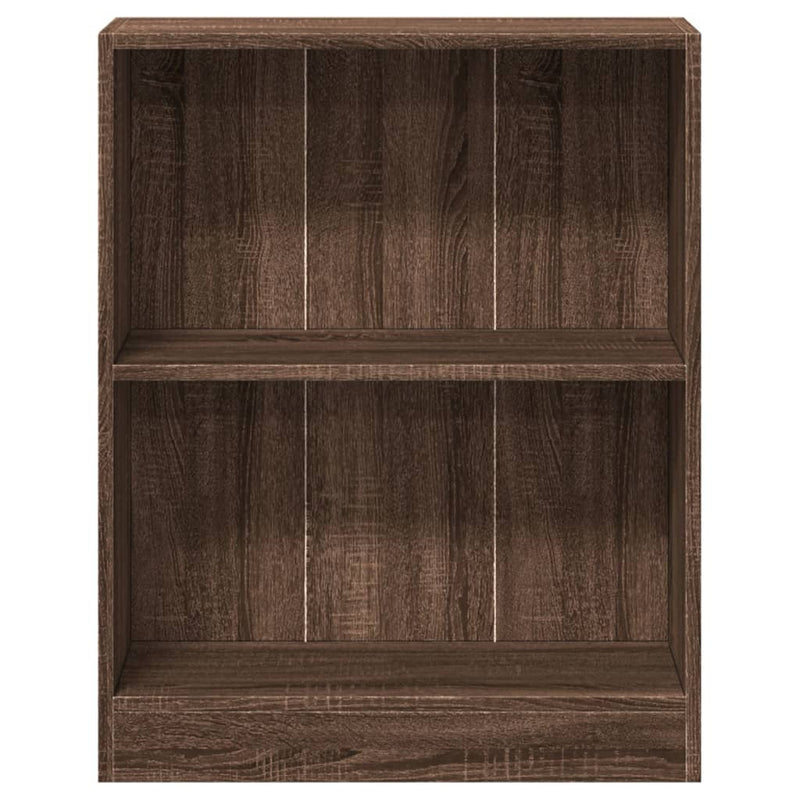 Bücherregal Braun Eichen-Optik 60x24x76 cm Holzwerkstoff